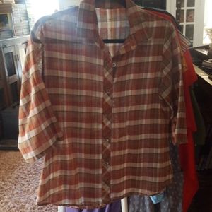 Plaid Blouse